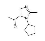 Ethanone, 1-(1-cyclopentyl-2-methyl-1H-imidazol-5-yl)- (9CI)结构式