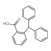 Benzoic acid,2-(diphenylmethyl)-结构式