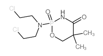 2-[bis(2-chloroethyl)amino]-5,5-dimethyl-2-oxo-1-oxa-3-aza-2$l^C9H17Cl2N2O3P-phosphacyclohexan-4-one Structure