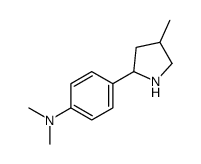 Benzenamine, N,N-dimethyl-4-(4-methyl-2-pyrrolidinyl)- (9CI) Structure