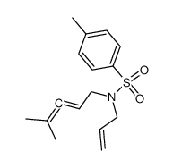 N-(4-methyl-2,3-pentadienyl)-4-methyl-N-(2-propenyl)benzenesulfonamide结构式