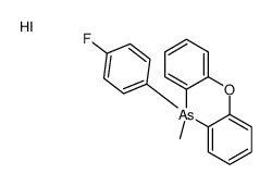 10-(4-fluorophenyl)-10-methylphenoxarsinin-5-ium,iodide Structure