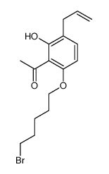 1-[6-(5-bromopentoxy)-2-hydroxy-3-prop-2-enylphenyl]ethanone Structure