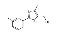 [4-methyl-2-(3-methylphenyl)-1,3-thiazol-5-yl]methanol Structure