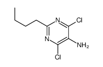 2-butyl-4,6-dichloropyrimidin-5-amine Structure