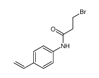 3-bromo-N-(4-ethenylphenyl)propanamide结构式