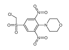 4-[4-(chloromethylsulfonyl)-2,6-dinitrophenyl]morpholine结构式