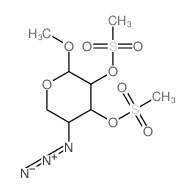 imino-[6-methoxy-4,5-bis(methylsulfonyloxy)oxan-3-yl]imino-azanium结构式