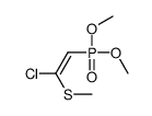 1-chloro-2-dimethoxyphosphoryl-1-methylsulfanylethene Structure