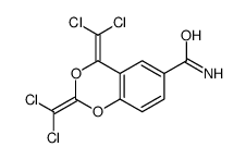 2,4-bis(dichloromethylidene)-1,3-benzodioxine-6-carboxamide结构式