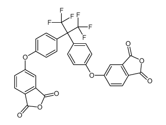 5-[4-[2-[4-[(1,3-dioxo-2-benzofuran-5-yl)oxy]phenyl]-1,1,1,3,3,3-hexafluoropropan-2-yl]phenoxy]-2-benzofuran-1,3-dione Structure