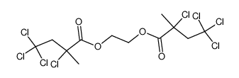 2,4,4,4-Tetrachloro-2-methyl-butyric acid 2-(2,4,4,4-tetrachloro-2-methyl-butyryloxy)-ethyl ester结构式