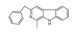 3-benzyl-1-methyl-9H-pyrido[3,4-b]indole结构式