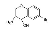 (3R,4R)-3-amino-6-bromo-3,4-dihydro-2H-chromen-4-ol结构式