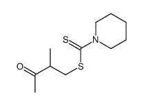 (2-methyl-3-oxobutyl) piperidine-1-carbodithioate Structure
