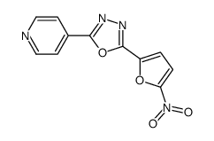 2-(5-nitrofuran-2-yl)-5-pyridin-4-yl-1,3,4-oxadiazole Structure