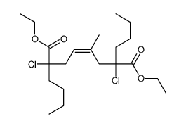 diethyl 2,7-dibutyl-2,7-dichloro-4-methyloct-4-enedioate结构式