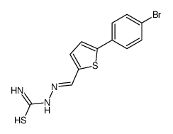 [[5-(4-bromophenyl)thiophen-2-yl]methylideneamino]thiourea结构式