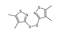3-[(4,5-dimethyl-1,2-thiazol-3-yl)disulfanyl]-4,5-dimethyl-1,2-thiazole结构式