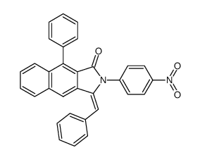 7-Phenyl-5,6-benzo-3-benzyliden-2-(4-nitrophenyl)-phthalimidin结构式