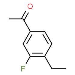 Ethanone, 1-(4-ethyl-3-fluorophenyl)- (9CI)结构式