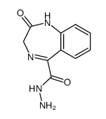 2-oxo-2,3-dihydro-1H-benzo[e][1,4]diazepine-5-carboxylic acid hydrazide结构式