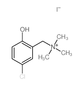 (5-chloro-2-hydroxy-phenyl)methyl-trimethyl-azanium结构式