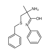 2-amino-3-benzylsulfanyl-2-methyl-N-phenylpropanamide结构式