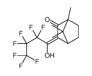 2-(Heptafluoropropylhydroxymethylene)-3-oxo-4-methyl-1β,4β-isopropylidenecyclohexane Structure