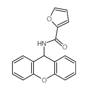 N-(9H-xanthen-9-yl)furan-2-carboxamide结构式