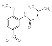 Carbamic acid,(2-methoxy-5-nitrophenyl)-, 1-methylethyl ester (9CI)结构式