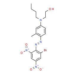 2-[[4-[(2-Bromo-4,6-dinitrophenyl)azo]-3-methylphenyl]butylamino]ethanol结构式