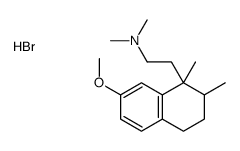 2-(7-methoxy-1,2-dimethyl-3,4-dihydro-2H-naphthalen-1-yl)ethyl-dimethylazanium,bromide Structure