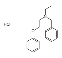 benzyl-ethyl-(2-phenoxyethyl)azanium,chloride Structure
