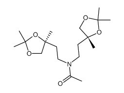 N,N-Bis[2-[(S)-2,2,4-trimethyl-1,3-dioxolan-4-yl]ethyl]acetamide structure