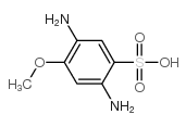 2,5-diamino-4-methoxybenzenesulphonic acid结构式