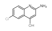 2-AMINO-6-CHLOROQUINOLIN-4-OL Structure