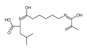 (2S)-4-methyl-2-[6-(2-methylprop-2-enoylamino)hexanoylamino]pentanoic acid Structure