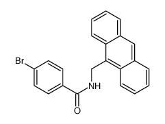 N-(anthracen-9-ylmethyl)-4-bromobenzamide Structure