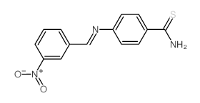 Benzenecarbothioamide,4-[[(3-nitrophenyl)methylene]amino]- structure