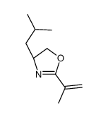 (4S)-4-(2-methylpropyl)-2-prop-1-en-2-yl-4,5-dihydro-1,3-oxazole Structure