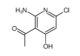 3-acetyl-2-amino-6-chloro-1H-pyridin-4-one结构式