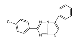 2-(4-chlorophenyl)-6-phenyl-[1,3]thiazolo[3,2-b][1,2,4]triazole Structure