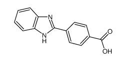 4-(1H-苯并[d]咪唑-2-基)苯甲酸结构式