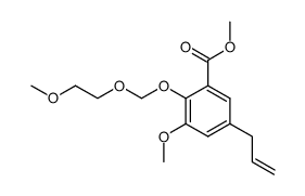 3-methoxy-2-[(2-methoxyethoxy)methoxy]-5-(2-propenyl)benzoic acid methyl ester结构式