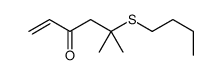 5-butylsulfanyl-5-methylhex-1-en-3-one结构式