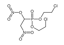 [1-[bis(2-chloroethoxy)phosphoryl]-2-nitroethyl] nitrate结构式