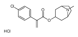 (8-methyl-8-azabicyclo[3.2.1]octan-3-yl) 2-(4-chlorophenyl)prop-2-enoate,hydrochloride Structure