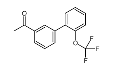 1-[3-[2-(trifluoromethoxy)phenyl]phenyl]ethanone结构式
