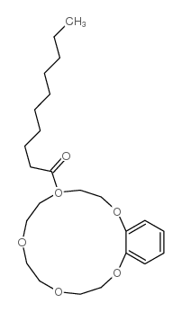4-decanoylbenzo-15-crown-5 Structure